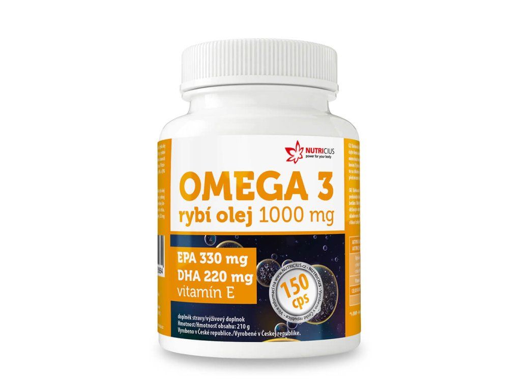 Omega 3 Rybí olej 1000 mg EPA 330 mg / DHA 220 mg