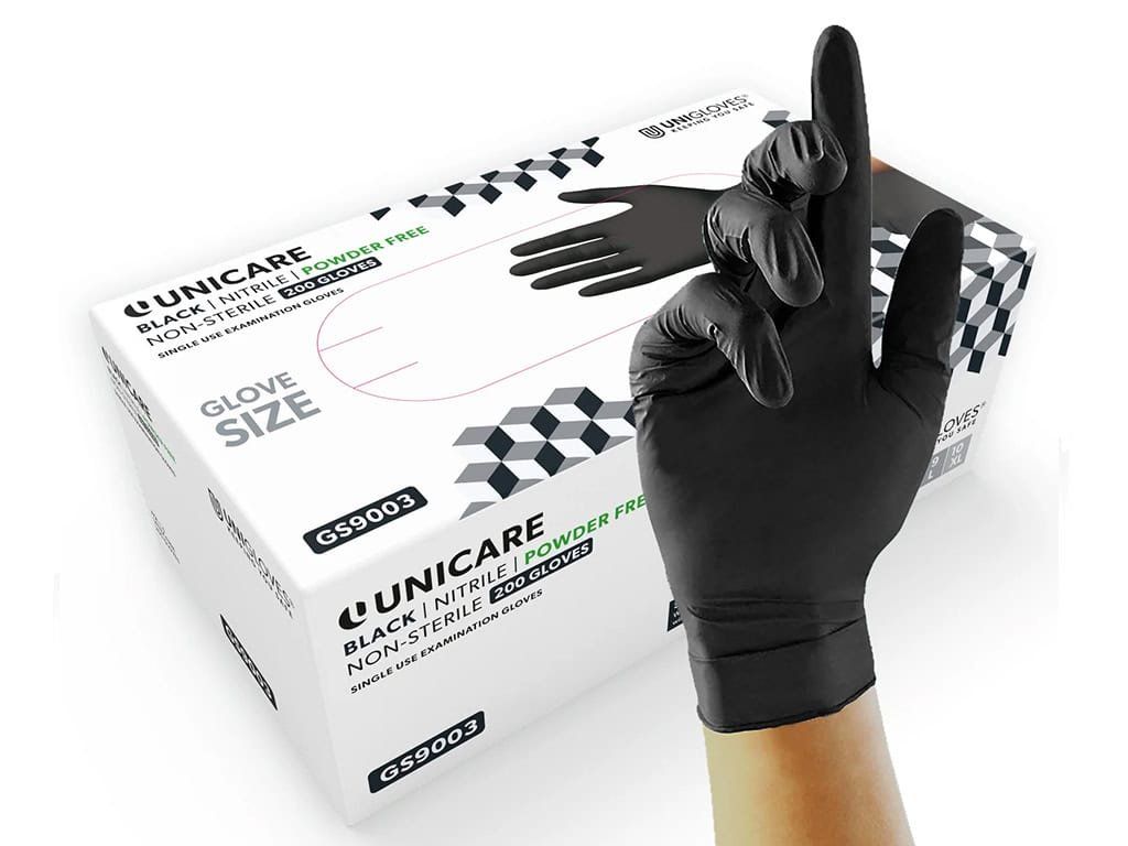 Nitrilové rukavice černé - Soft Black, 200 ks