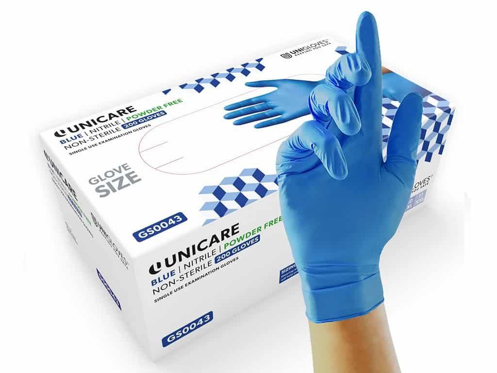 Nitrilové rukavice Soft Blue, 200 ks